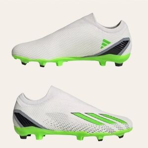 adidas White and Green Athletic Shoes